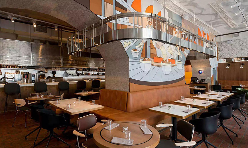 明洞韩国料理店装修风格