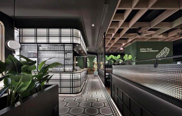 星美聚简约时尚西餐厅设计装修