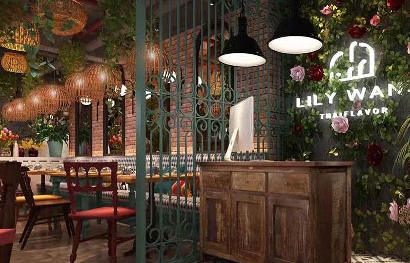 太甜茶中餐厅设计布局