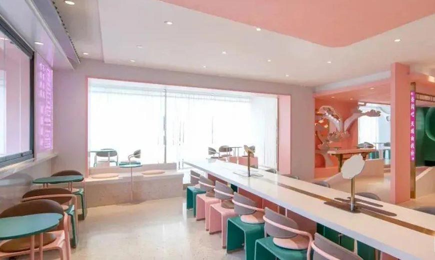 LEYOU品牌优秀茶饮餐厅设计